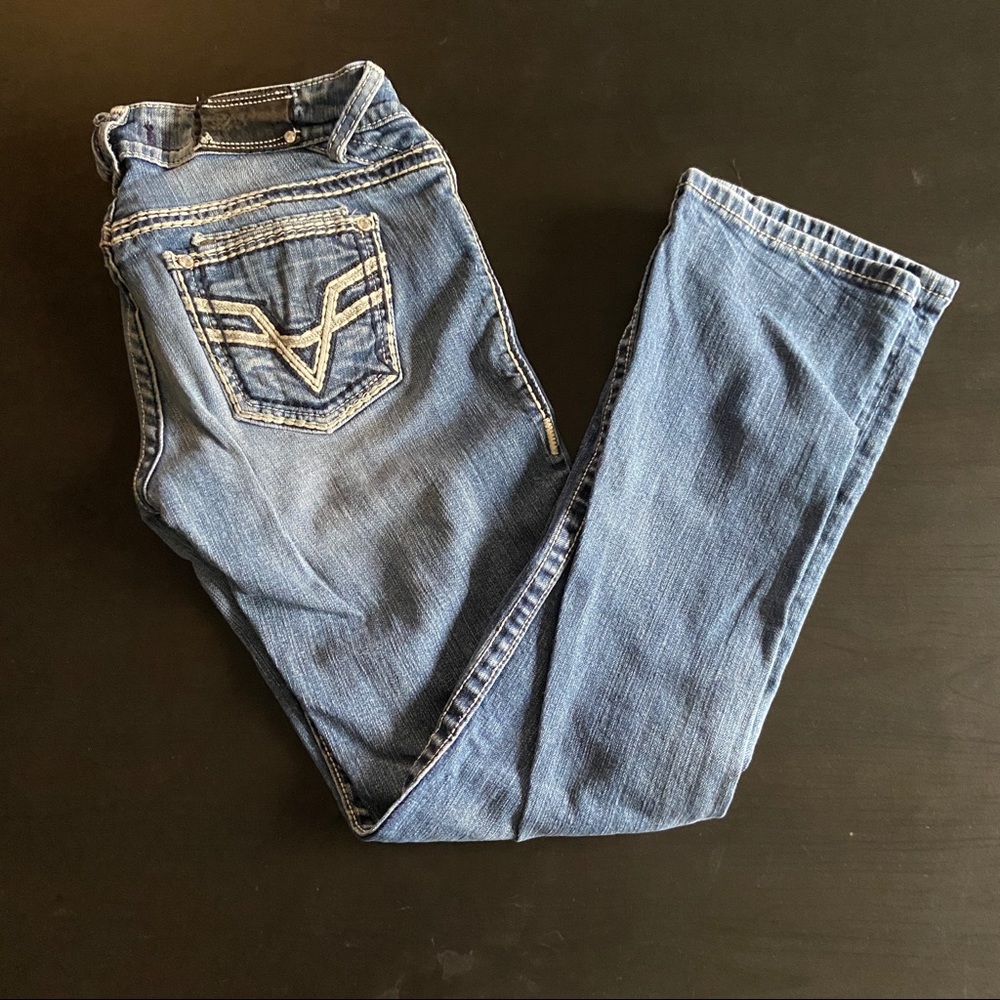 Vigoss blingy med/light wash jeans